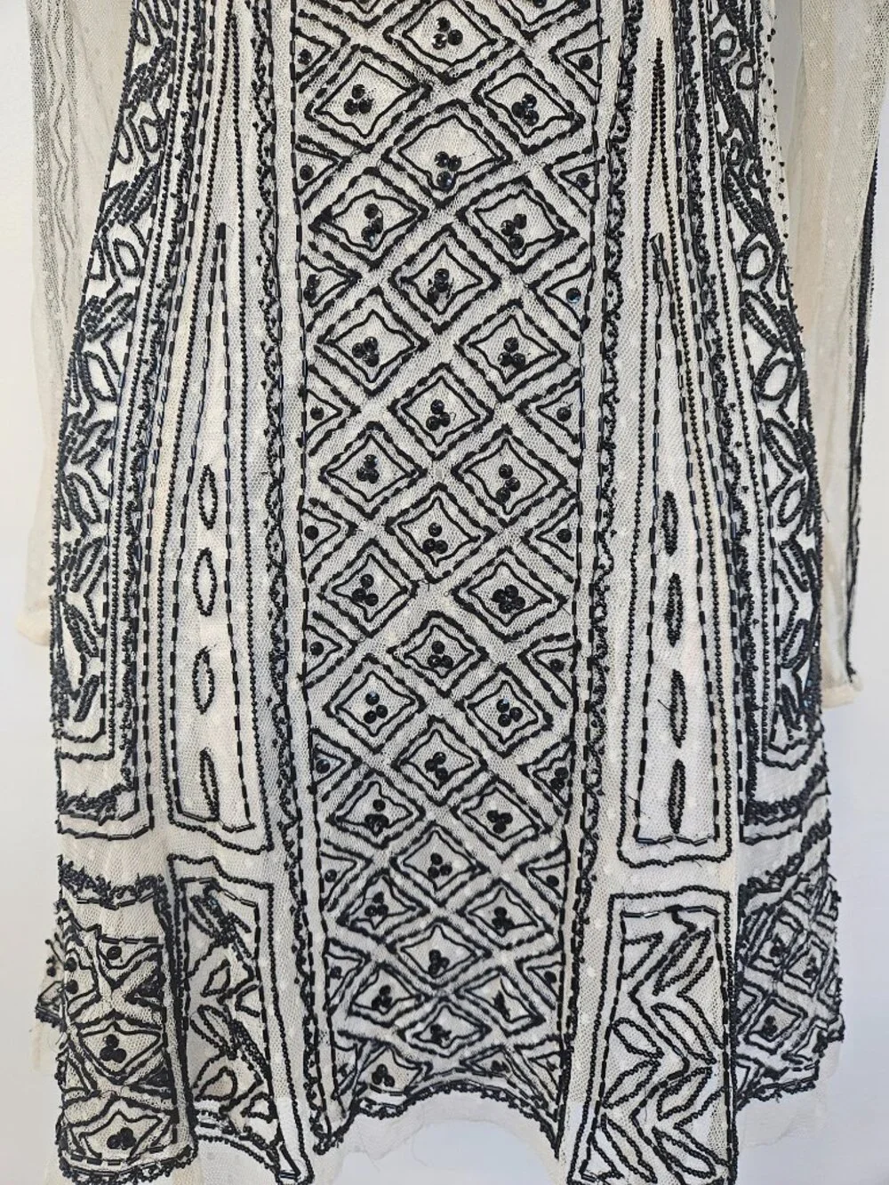Free People Valentina Beaded Mini Dress
